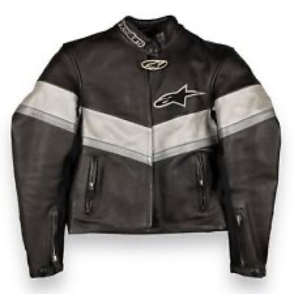 Alpinestars Motorcycle Riding Racing Leather Jacket - Picture 7 of 13